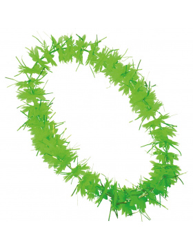 Blumenkette Hawaii Grün mit Fransen