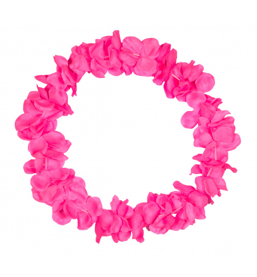 Blumenkette Hawaii Neonpink