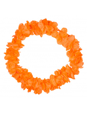 Blumenkette Hawaii Neonorange - 9,5 cm