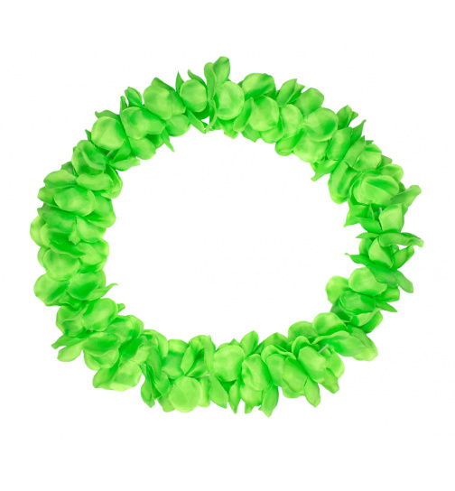 Blumenkette Hawaii Neongrün - 9,5 cm