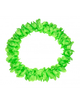 Blumenkette Hawaii Neongrün - 9,5 cm