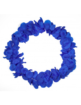 Blumenkette Hawaii Neonblau - 9,5 cm