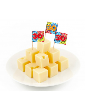 30. Geburtstag Partypicker Fähnchen Bunt - 24...