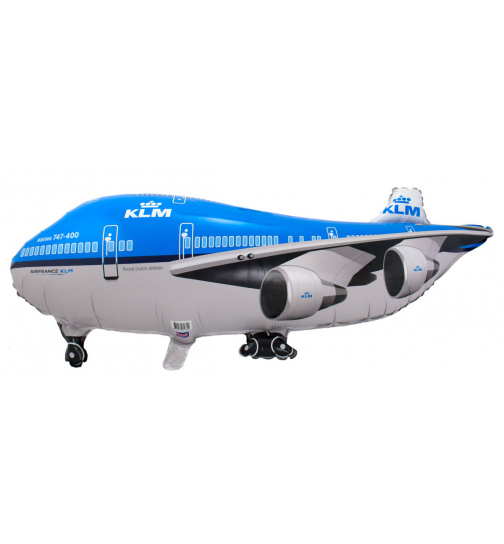 KLM Flugzeug Folienballon - 95x45 cm