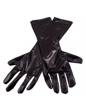 Handschuhe Schwarz Metallic