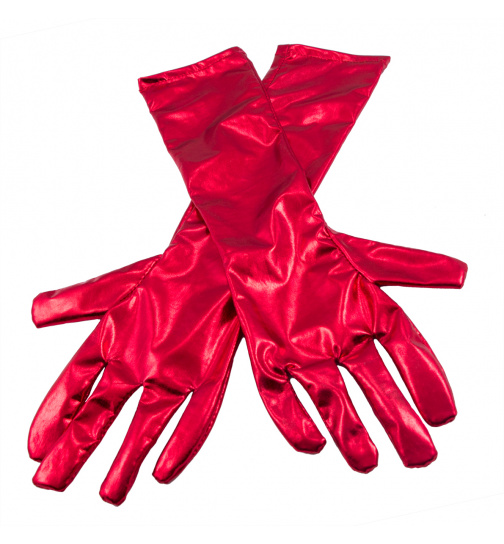 Handschuhe Rot Metallic