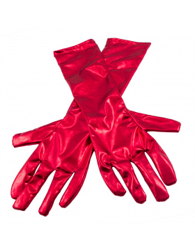 Handschuhe Rot Metallic