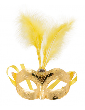 Venezianische Maske Gold Metallic