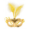 Venezianische Maske Gold Metallic