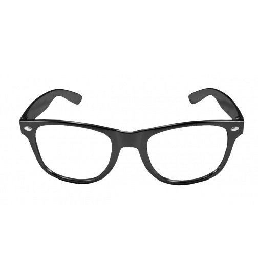 Brille Schwarz Metallic