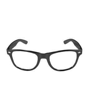 Brille Schwarz Metallic
