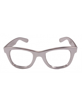 Brille Silber Metallic