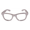 Brille Silber Metallic
