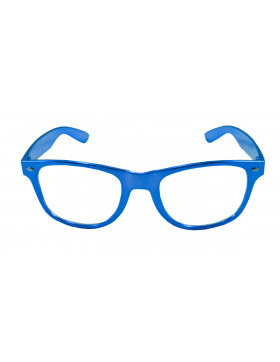 Brille Blau Metallic