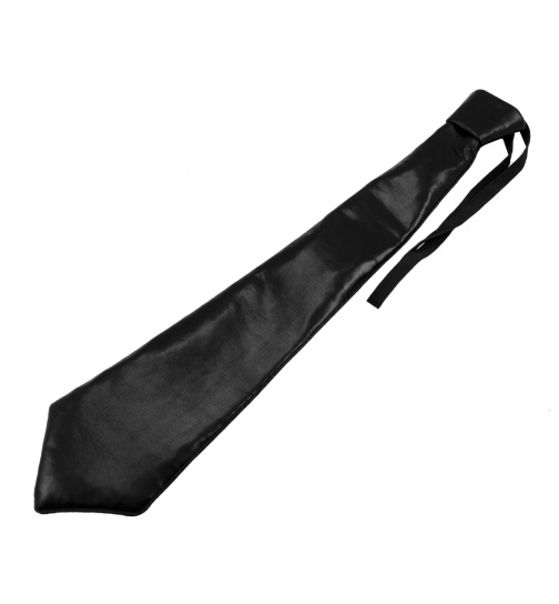 Schlips Schwarz Metallic