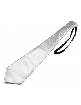 Schlips Silber Metallic