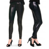 Leggings Metallic-Look Schwarz - Größe L-XL