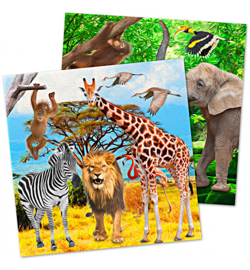 Safari-Party Servietten - 20 Stück