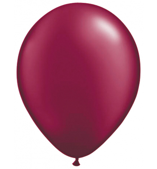 Burgundy weinrote Ballons Transparent 30 cm - 50 Stück