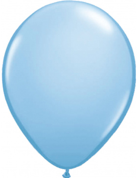 Hellblauer Ballon Metallic 30 cm - 50 Stück