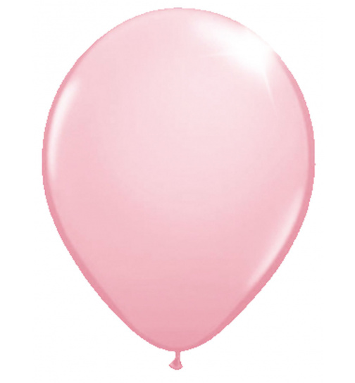 Rosafarbener Ballon Metallic 30cm - 50 Stück