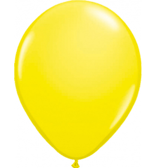 Gelber Ballon Metallic 30 cm - 50 Stück
