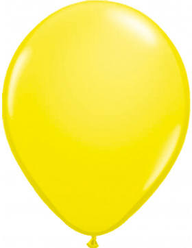 Gelber Ballon Metallic 30 cm - 50 Stück