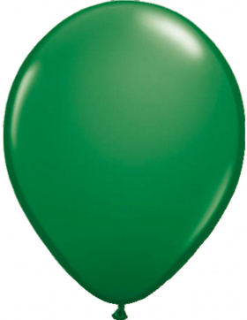 Dunkelgrüner Ballon Metallic 30cm - 50 Stück