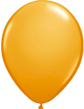 Orangefarbener Ballon Metallic 30cm - 50 Stück