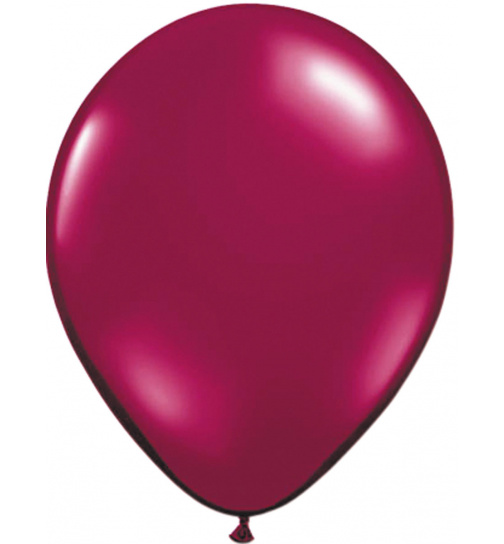 Burgundy weinrote Ballons Metallic - 50 Stück