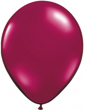 Burgundy weinrote Ballons Metallic - 50 Stück