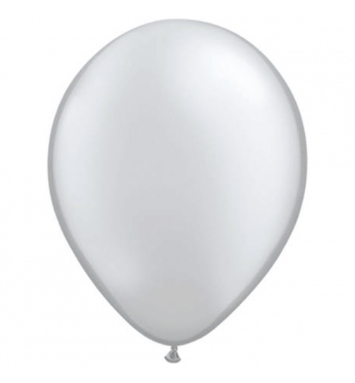 Silberner Ballon Metallic 13cm - 20 Stück