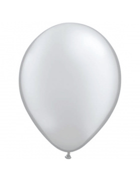 Silberner Ballon Metallic 13cm - 20 Stück