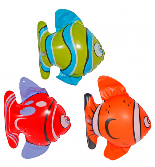 Aufblasbare tropische Fische - 3 Stück