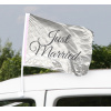 Just Married Hochzeit Autoflagge - 2 Stück