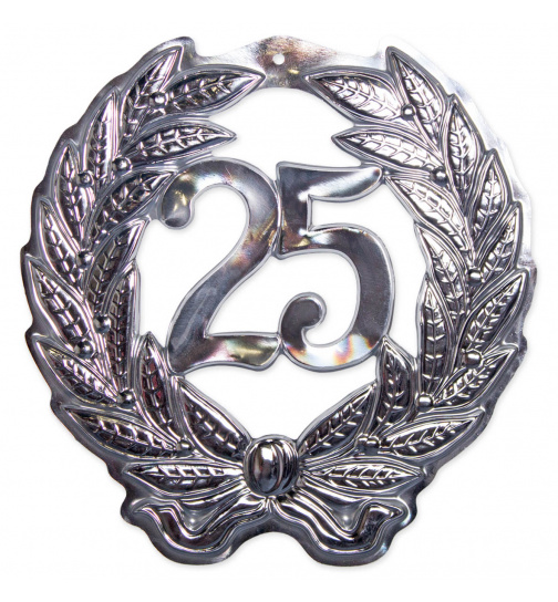Silberhochzeit / 25. Geburtstag 3D-Türschild