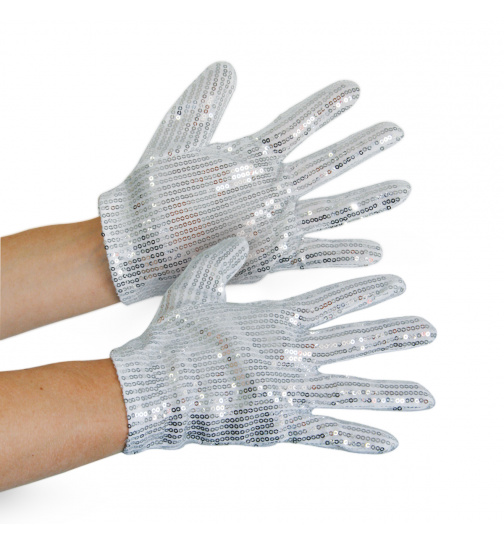 Popstar Glitzerhandschuhe für Kinder