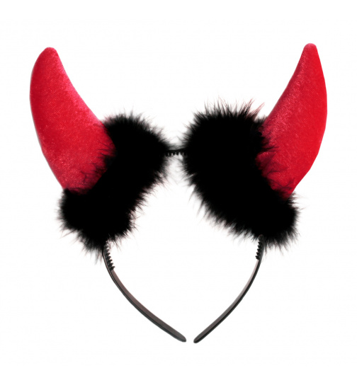 Haarreif Teufelshörner Rot