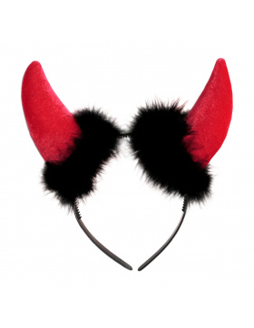 Haarreif Teufelshörner Rot