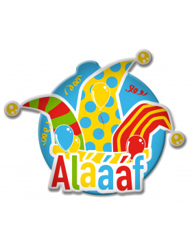 3D-Schild Alaaaf Karneval - 46 cm