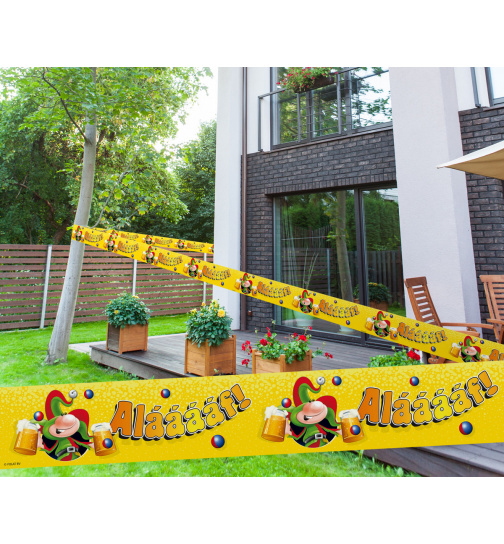 Absperrband Alaaf Gelb - 15 Meter