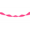 Girlande aus Krepppapier Neonpink - 18 Meter