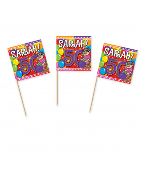 50. Geburtstag Partypicker Sarah - 50 Stück