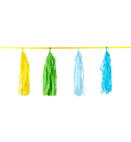 Fransengirlande verschiedene Farben - 3 Meter
