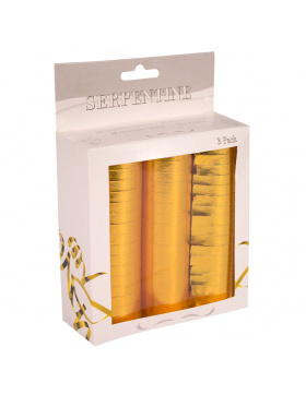 Luftschlangen Gold Metallic