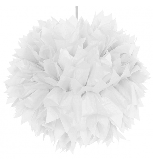 Pompon Weiß - 30 cm
