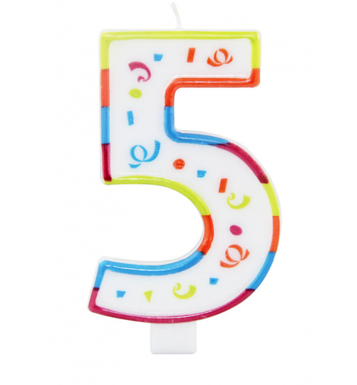 XL Kerze 5 Jahre mit Halter