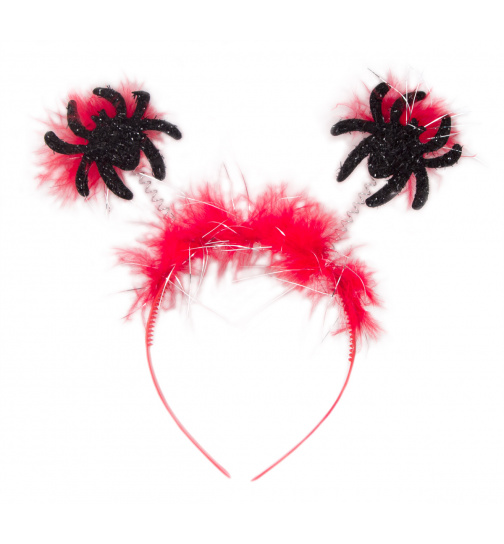 Halloween Tiara / Haarreif mit Spinne