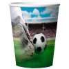 Pappbecher - Fußball 3D - 260 ml  - 4 Stück