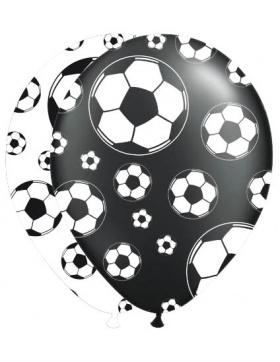 Ballons Fußball Schwarz & Weiß - 8...